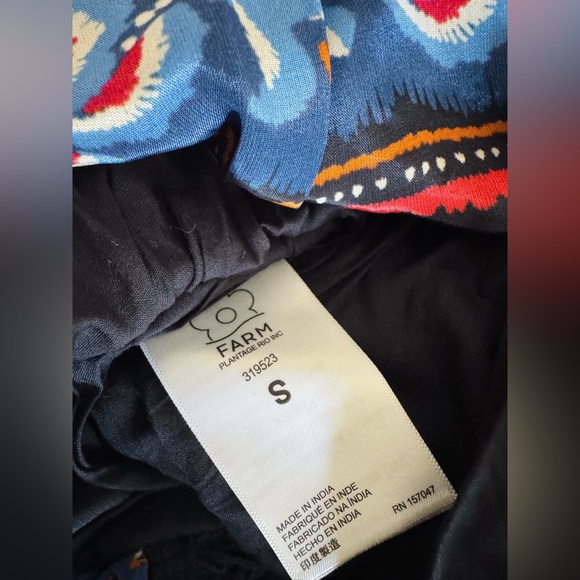 Farm Rio Printed Dolman Sleeve Kaftan Maxi Dress, Size S/M - Picture 16 of 16